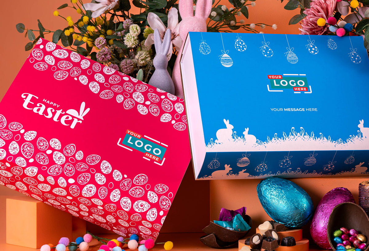 The Eggstra Special Corporate Easter Hamper with Red Wine
