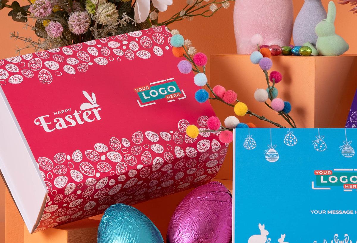 The Eggcellent Corporate Easter Hamper with Red Wine