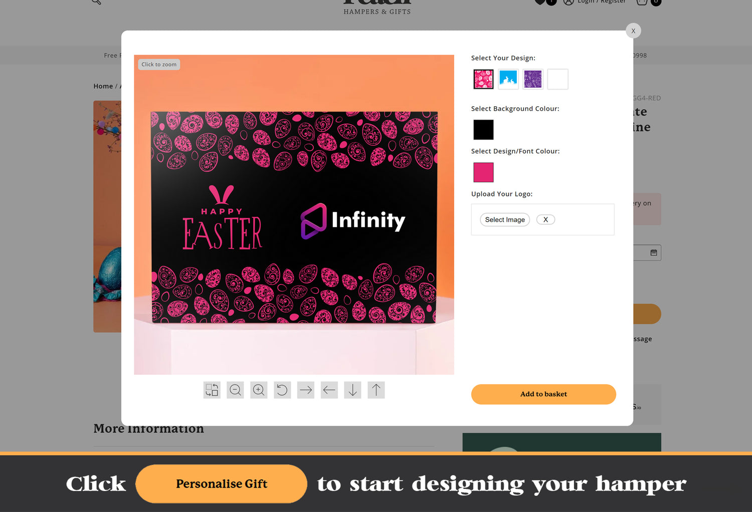 The Eggstra Special Corporate Easter Hamper with Rose Wine