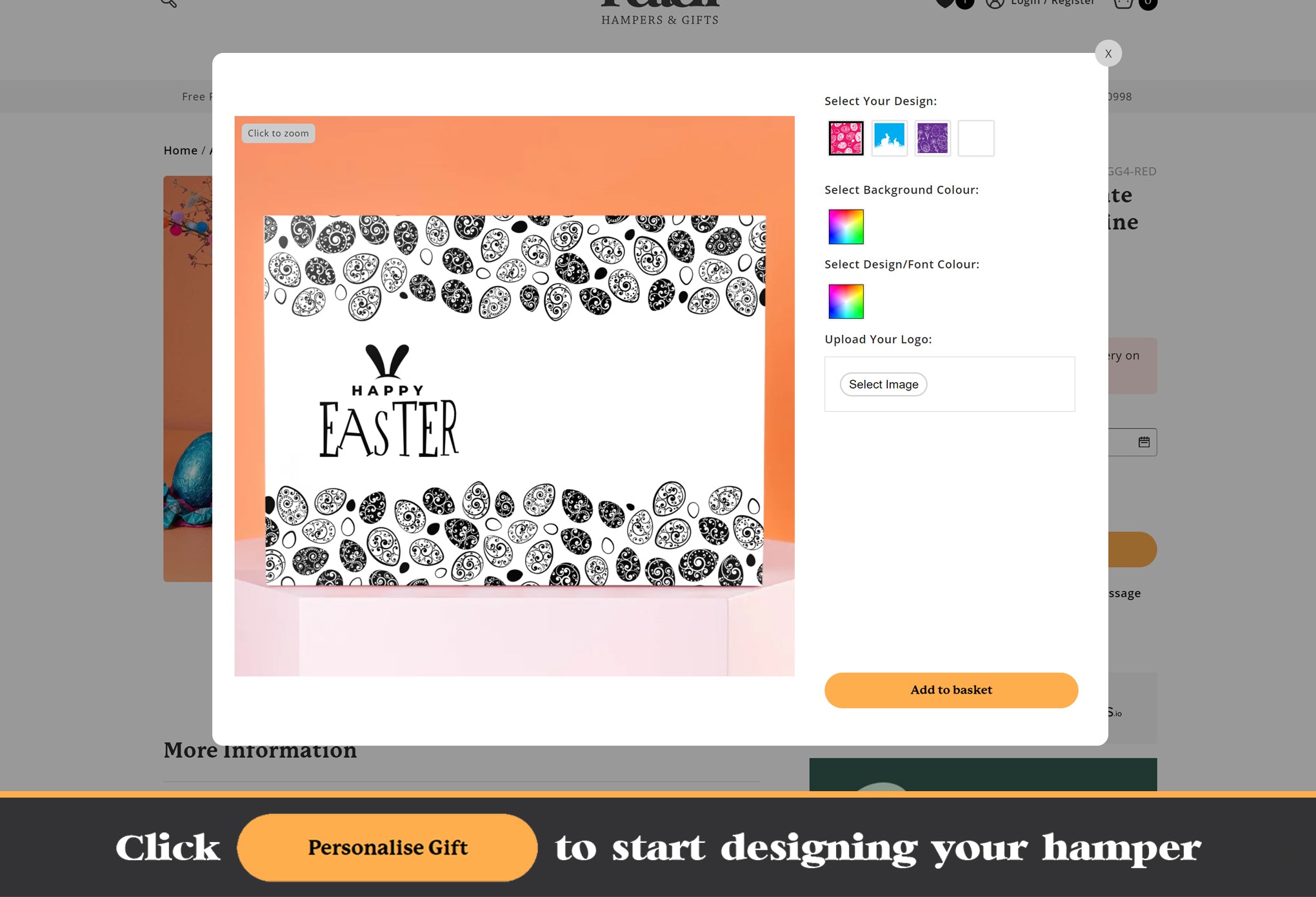 The Eggstra Special Corporate Easter Hamper with Rose Wine