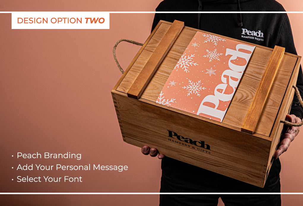 The Branded Golden Crate Christmas Hamper with Champagne