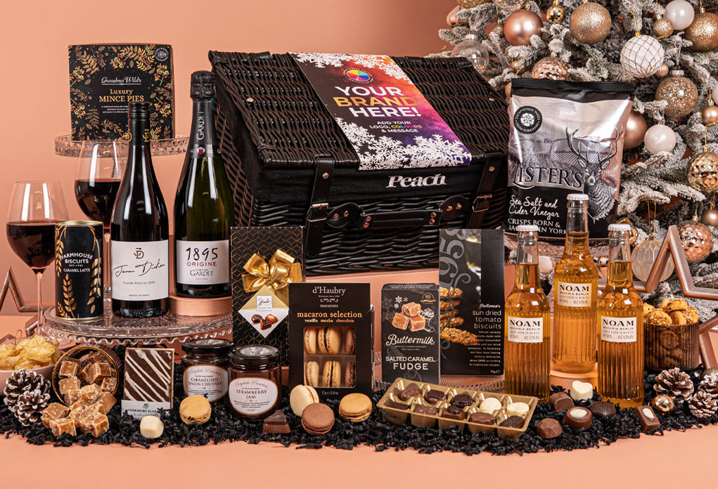 The Signature Festive Branded Christmas Hamper with Champagne