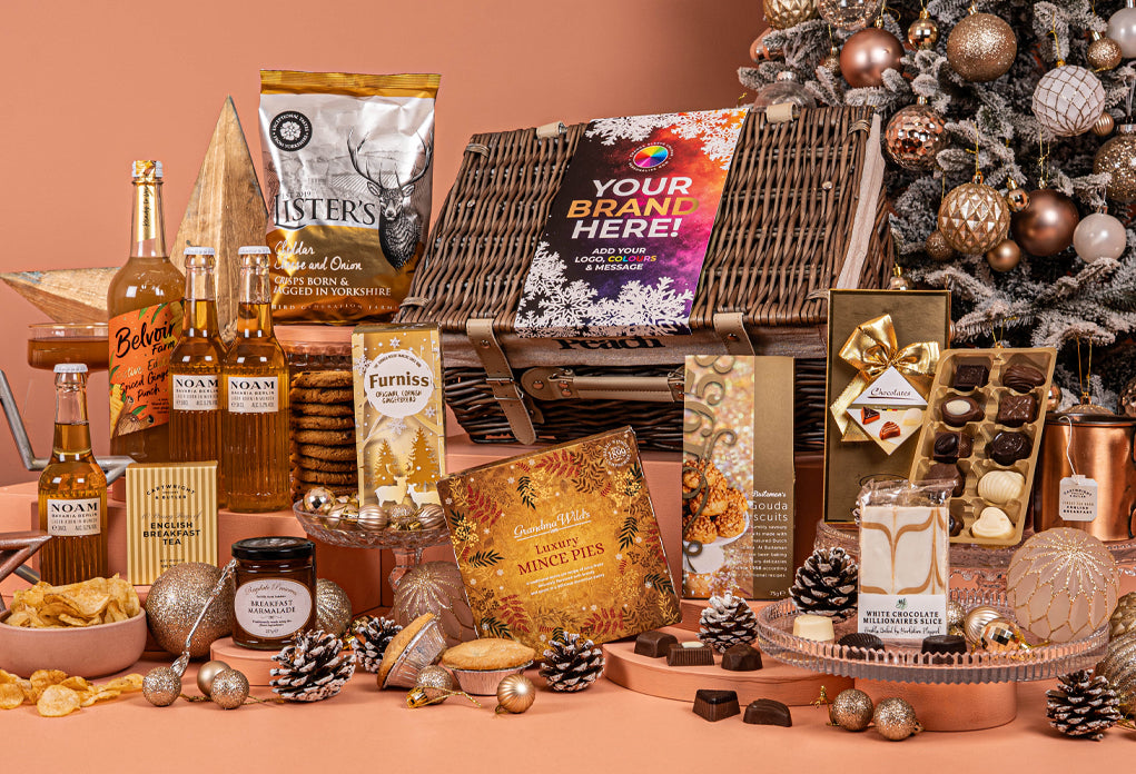 The Gold Star Christmas Hamper with Bespoke Branding