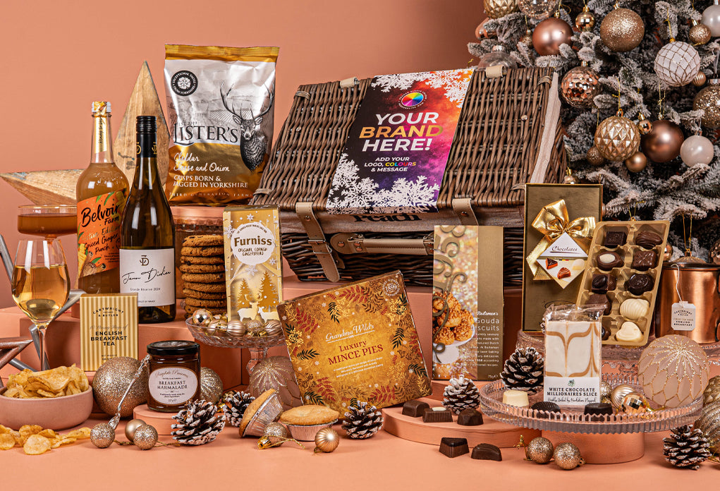 The Gold Star Christmas Hamper with Bespoke Branding