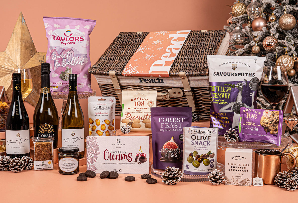 The Christmas Feast Personalised Hamper with Wine Trio