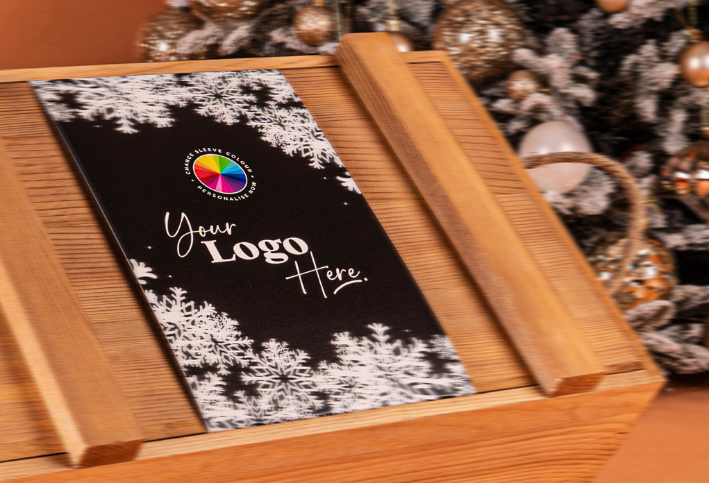 The Branded Golden Crate Christmas Hamper with Alcohol-Free Trio
