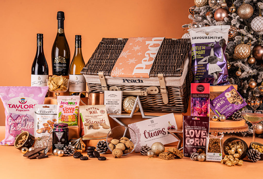The Christmas Feast Personalised Hamper with Wine Trio