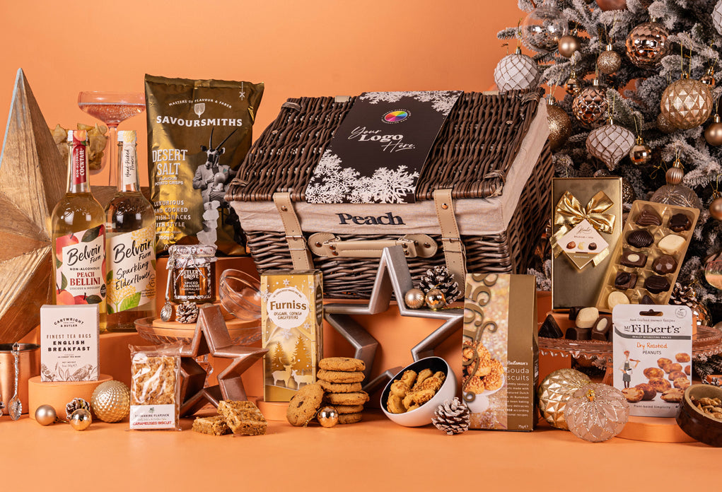 The Gold Star Christmas Hamper with Bespoke Branding