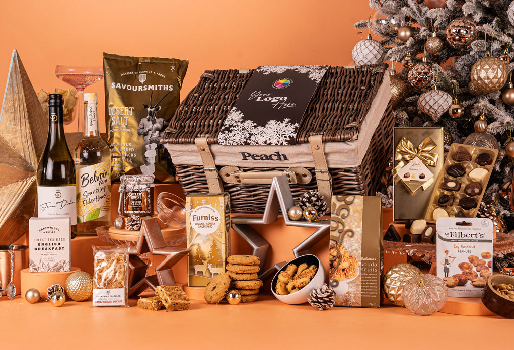 The Gold Star Christmas Hamper with Bespoke Branding