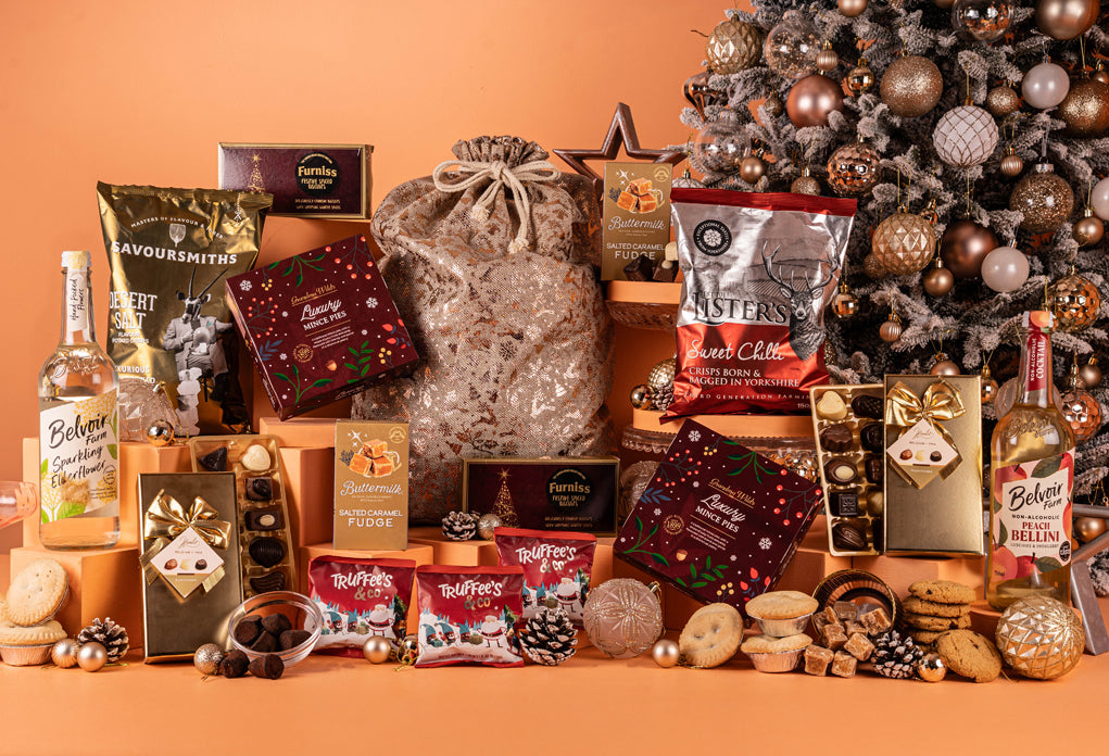 Personalised Christmas Office Sharing Hamper With Drinks