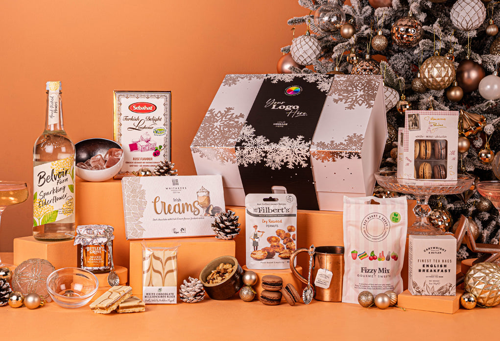 The White Christmas Hamper with Bespoke Branding