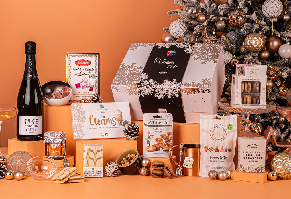 The White Christmas Hamper with Bespoke Branding