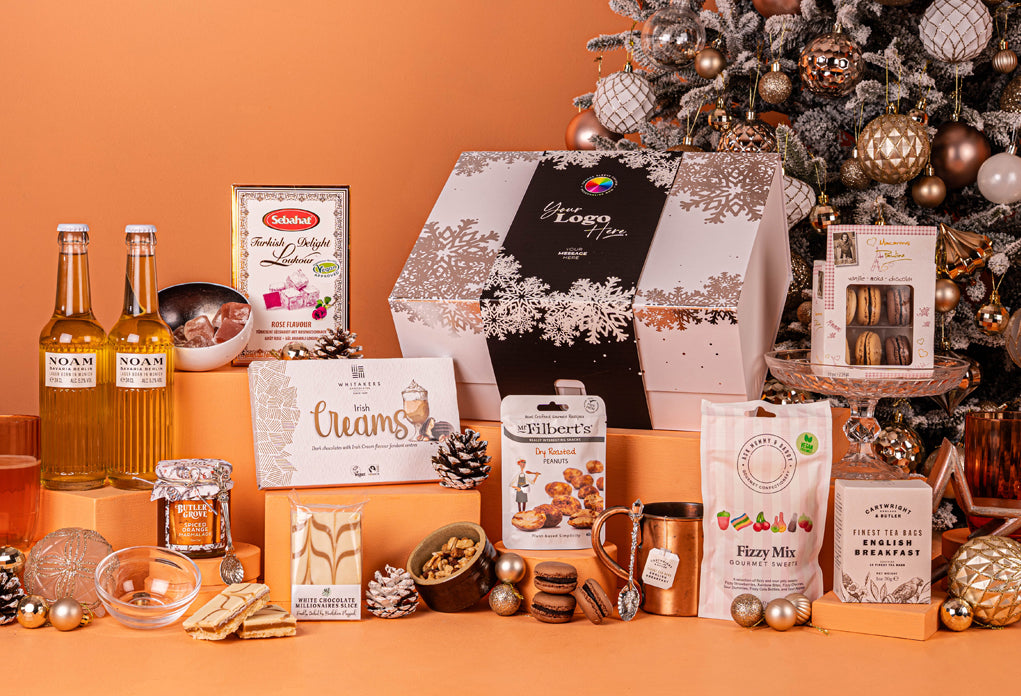 The White Christmas Hamper with Bespoke Branding