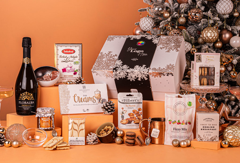 The White Christmas Hamper with Bespoke Branding