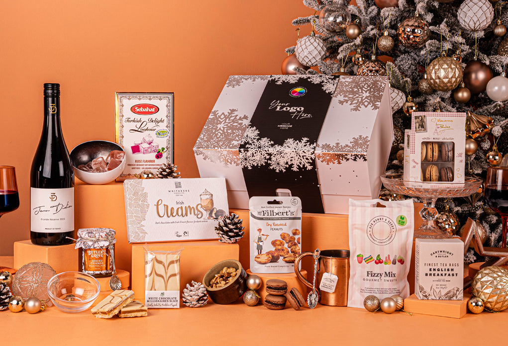 The White Christmas Hamper with Bespoke Branding
