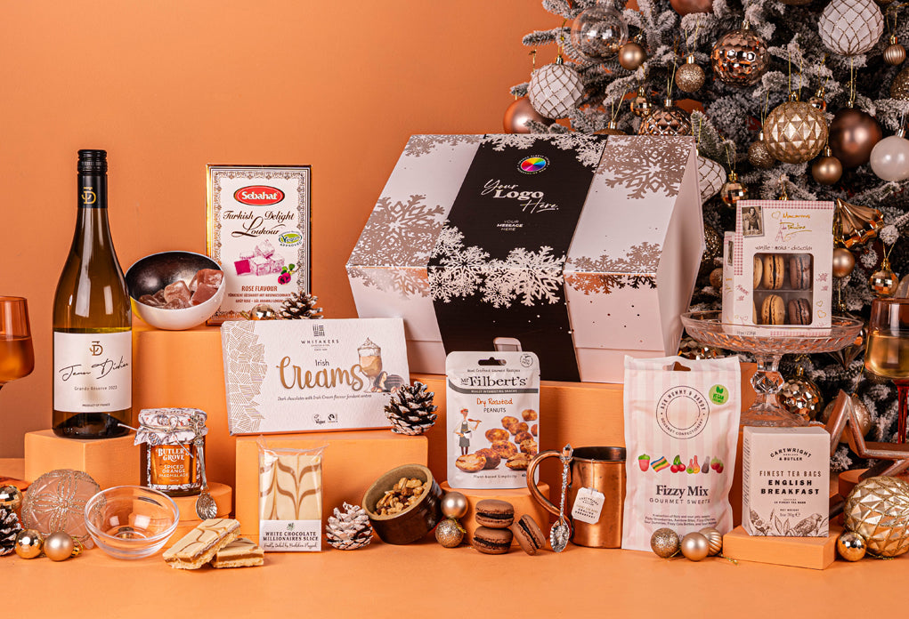 The White Christmas Hamper with Bespoke Branding