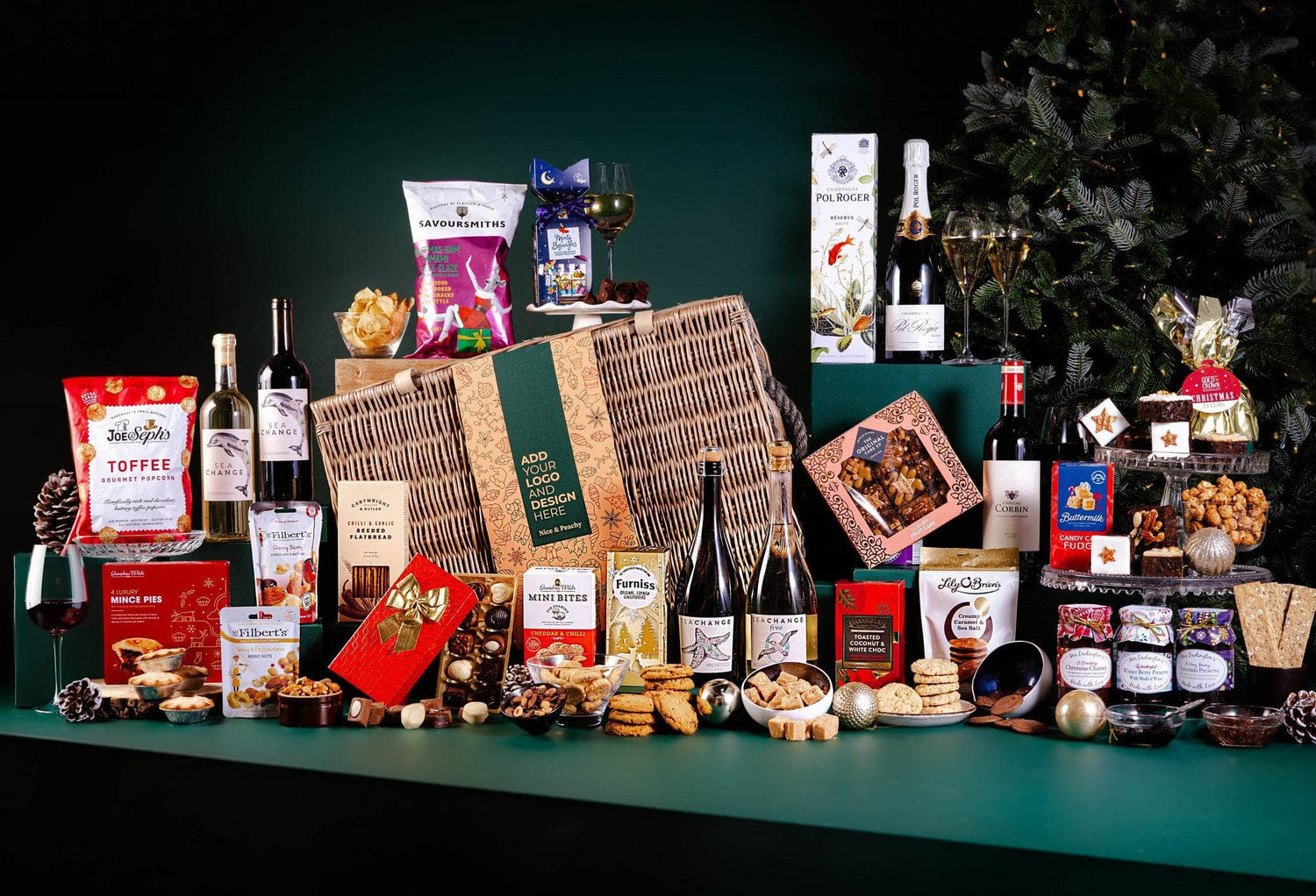 Festive Feasts. No Limits. Corporate Christmas Hampers for Everyone.