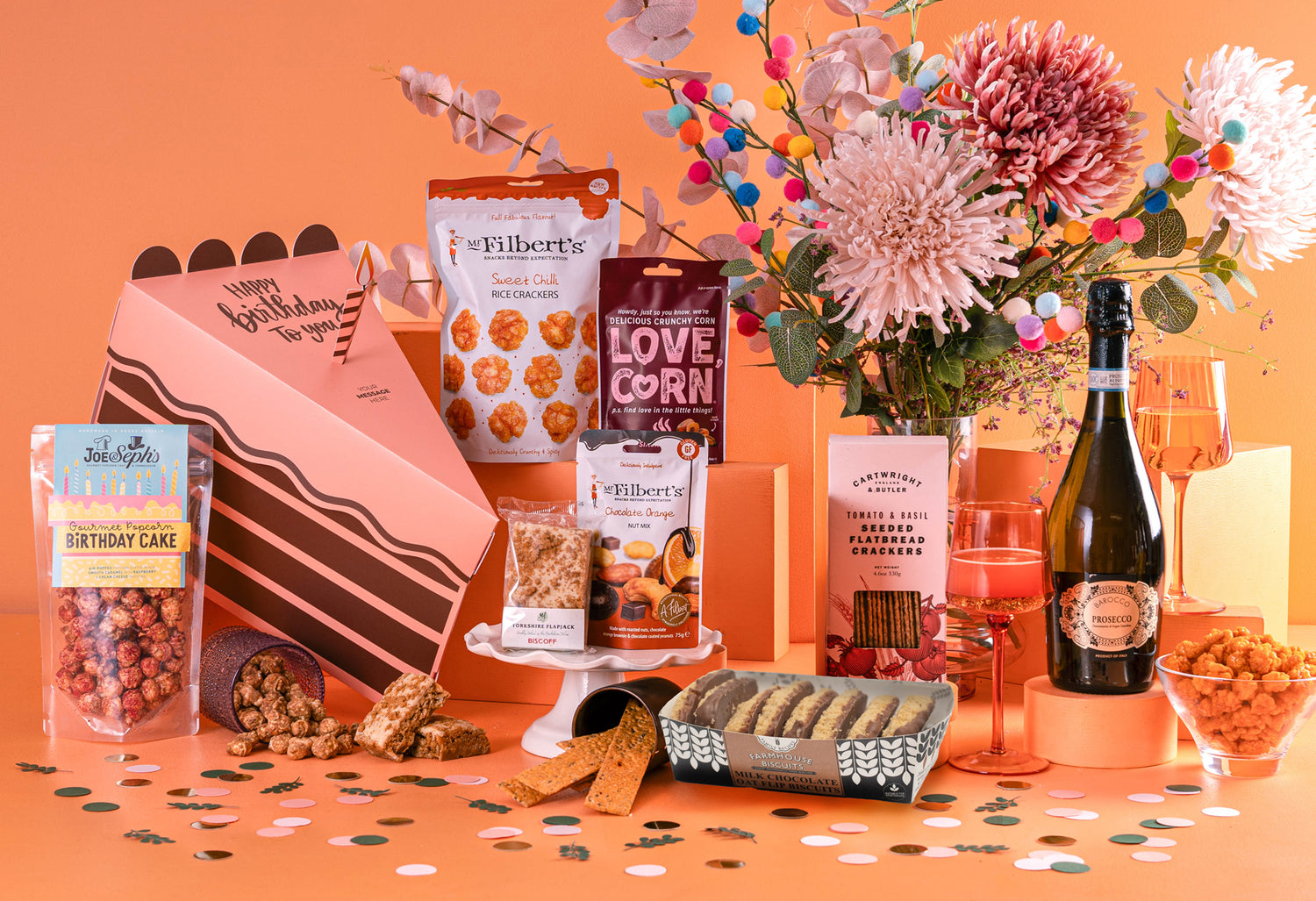 A Slice of Paradise Corporate Branded Birthday Hamper