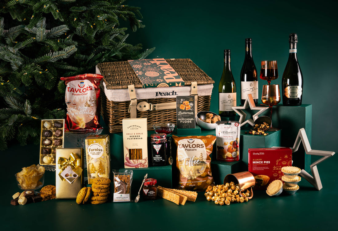 The Christmas Feast Personalised Hamper with Wine Trio