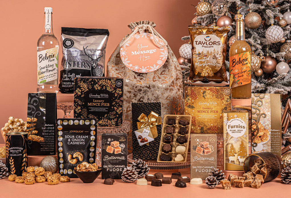 Personalised Christmas Sharing Hamper With Drinks