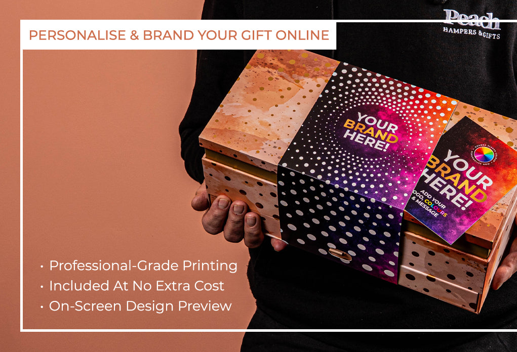 The Champagne &amp; Chocolate Gift Box with Bespoke Branding