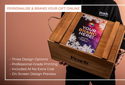 The Branded Golden Crate Christmas Hamper with Champagne
