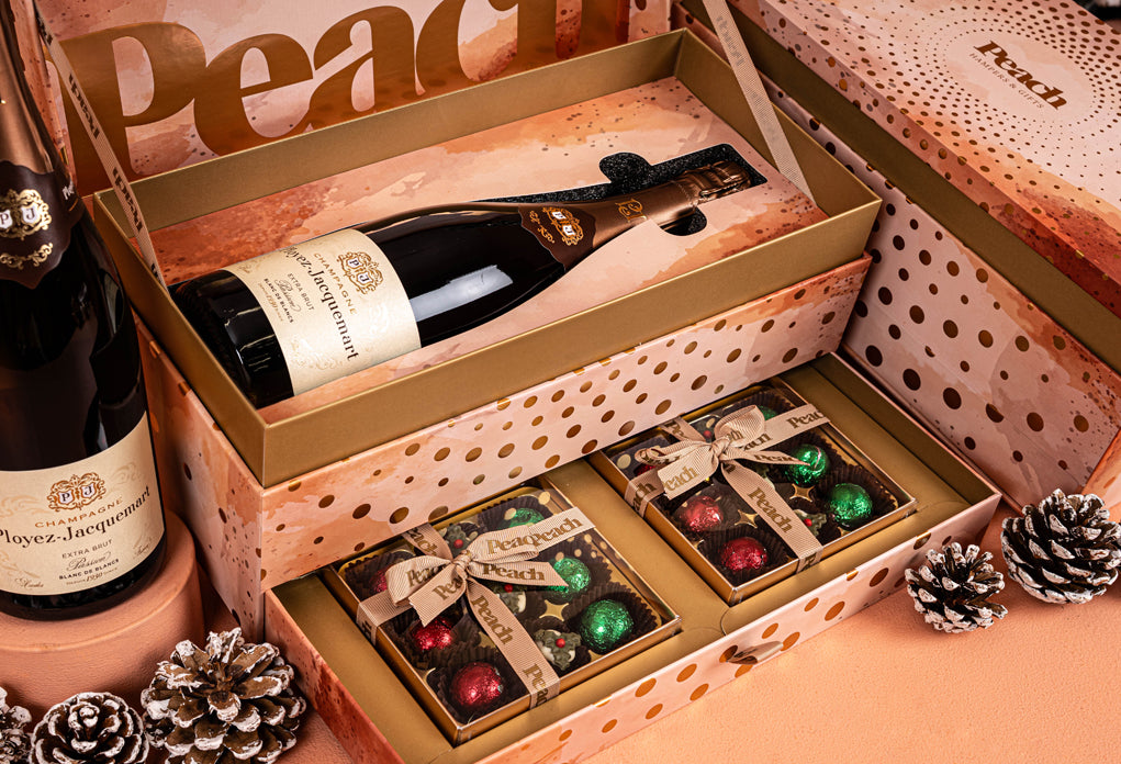 The Champagne &amp; Chocolate Gift Box with Bespoke Branding