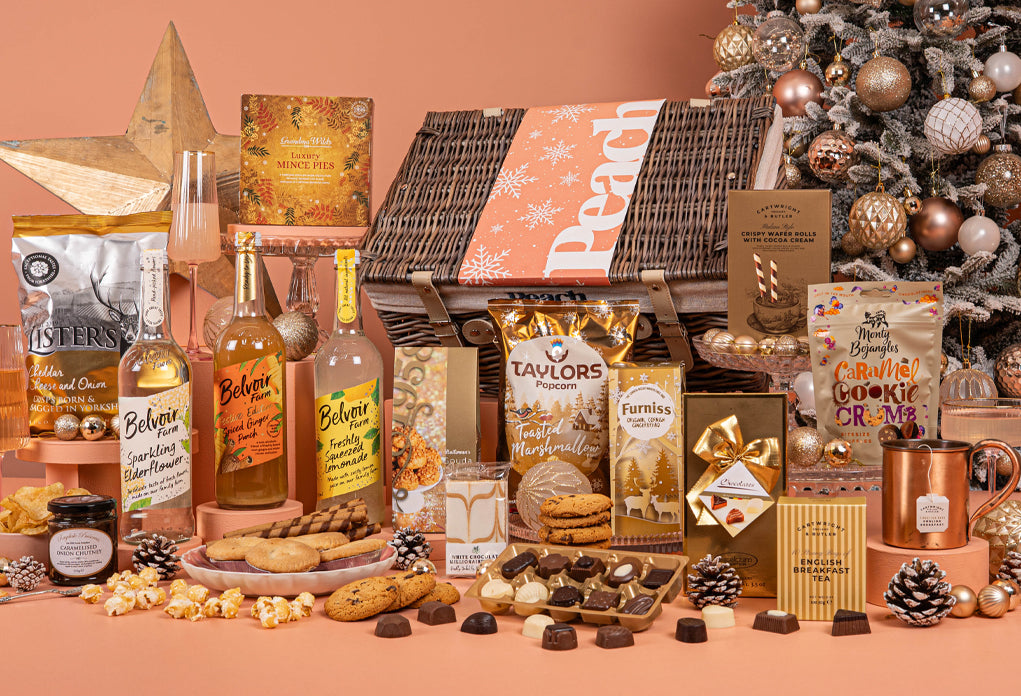 The Christmas Feast Personalised Hamper with Alcohol-Free Trio