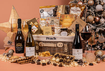 The Christmas Feast Personalised Hamper with Wine Trio