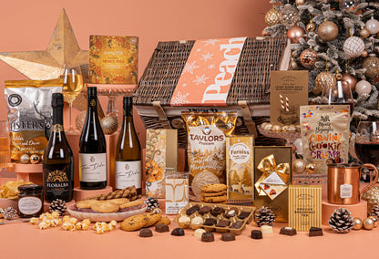 The Christmas Feast Personalised Hamper with Wine Trio