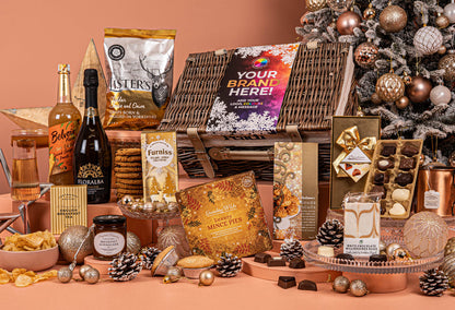 The Gold Star Christmas Hamper with Bespoke Branding - Award-Winning Prosecco