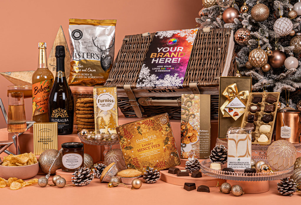 The Gold Star Christmas Hamper with Bespoke Branding