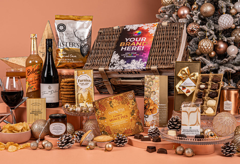 The Gold Star Christmas Hamper with Bespoke Branding