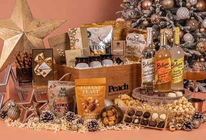 The Golden Crate Christmas Hamper with Alcohol-Free Trio