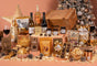 The Golden Crate Christmas Hamper with Wine Duo & Spiced Ginger Punch