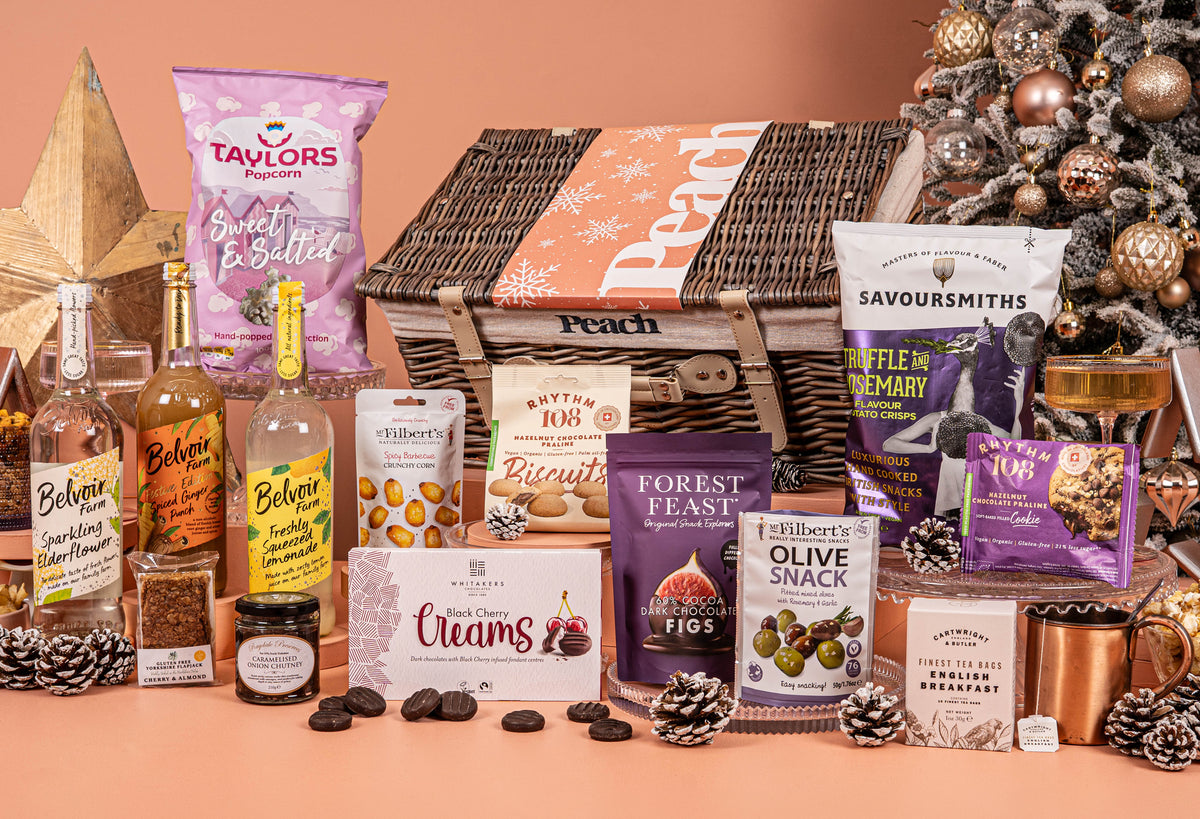 The Christmas Feast Personalised Hamper with Alcohol-Free Trio
