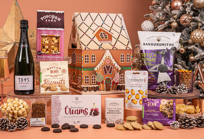 The Gingerbread House Christmas Hamper - Award-Winning Champagne - Vegan &amp; Gluten-Free