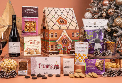 The Gingerbread House Christmas Hamper - Award-Winning Red Wine - Vegan &amp; Gluten-Free