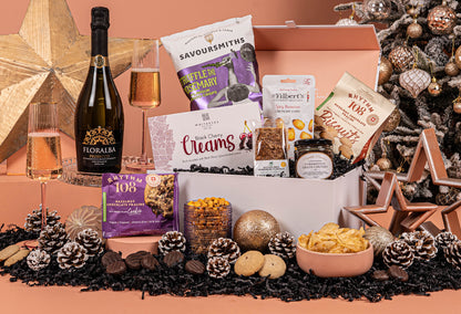 The Vegan &amp; Gluten Free Le Noel Noir Hamper with Bespoke Branding