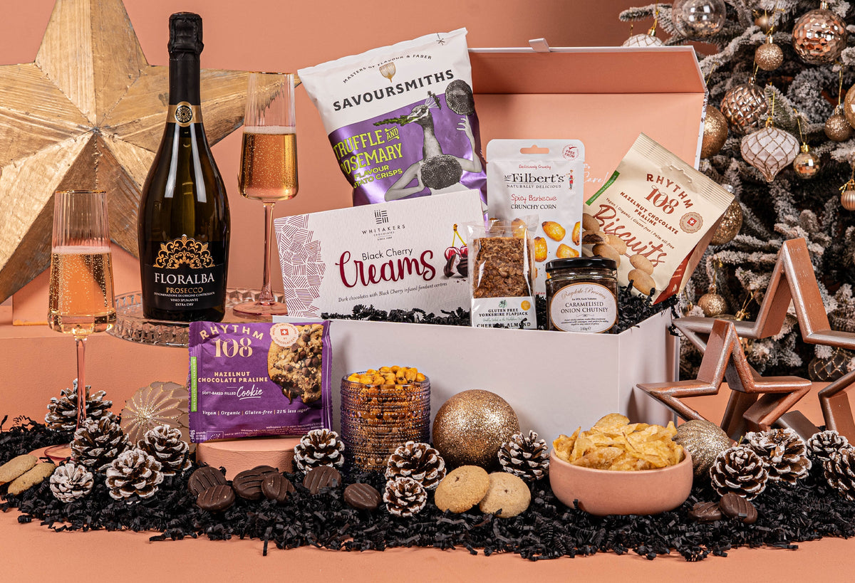 Le Noel Noir Hamper - Award-Winning Prosecco - Vegan &amp; Gluten Free