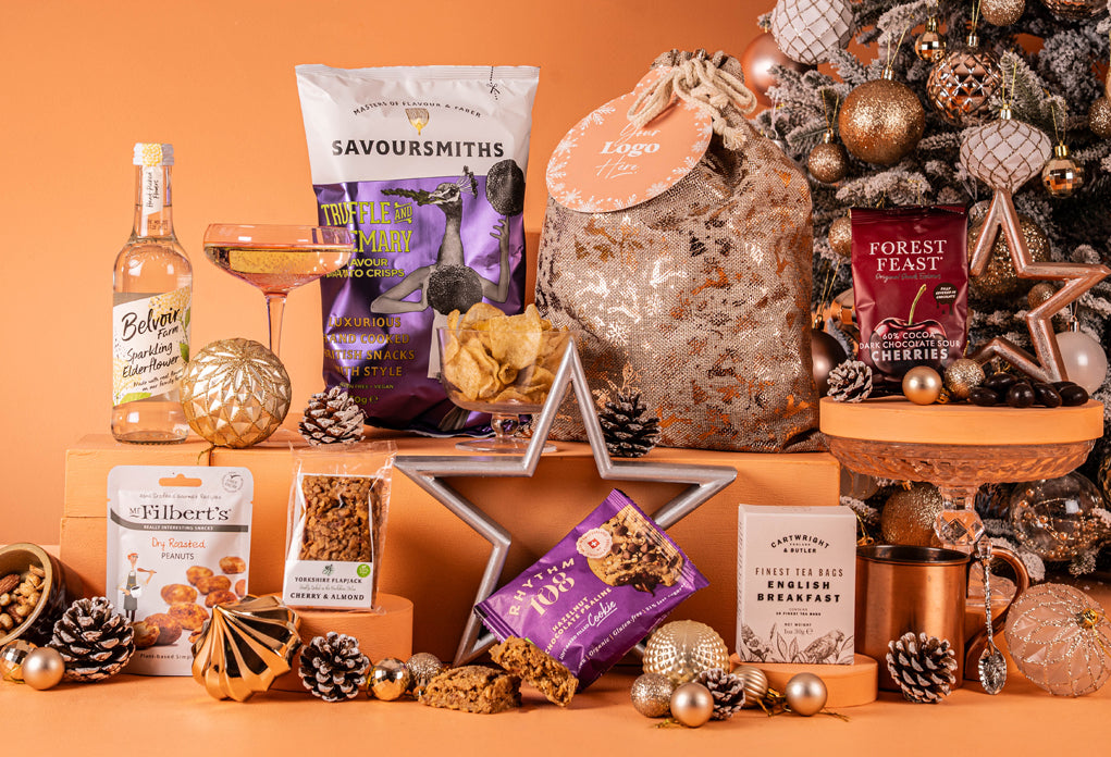 The Vegan &amp; Gluten Free A Little Christmas Magic Hamper with Bespoke Branding