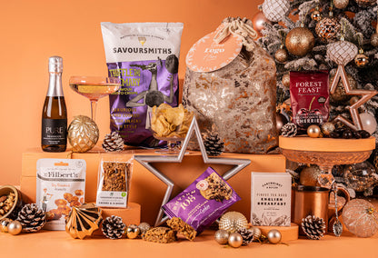 The Vegan &amp; Gluten Free A Little Christmas Magic Hamper with Bespoke Branding