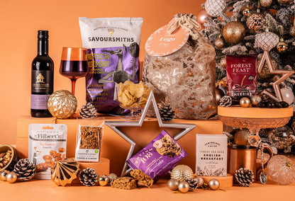 The Vegan &amp; Gluten Free A Little Christmas Magic Hamper with Bespoke Branding