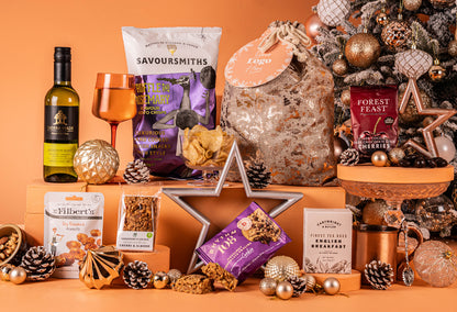 The Vegan &amp; Gluten Free A Little Christmas Magic Hamper with Bespoke Branding