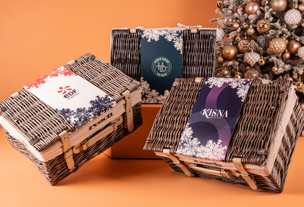 The Christmas Feast Hamper with Alcohol-Free Trio &amp; Bespoke Branding