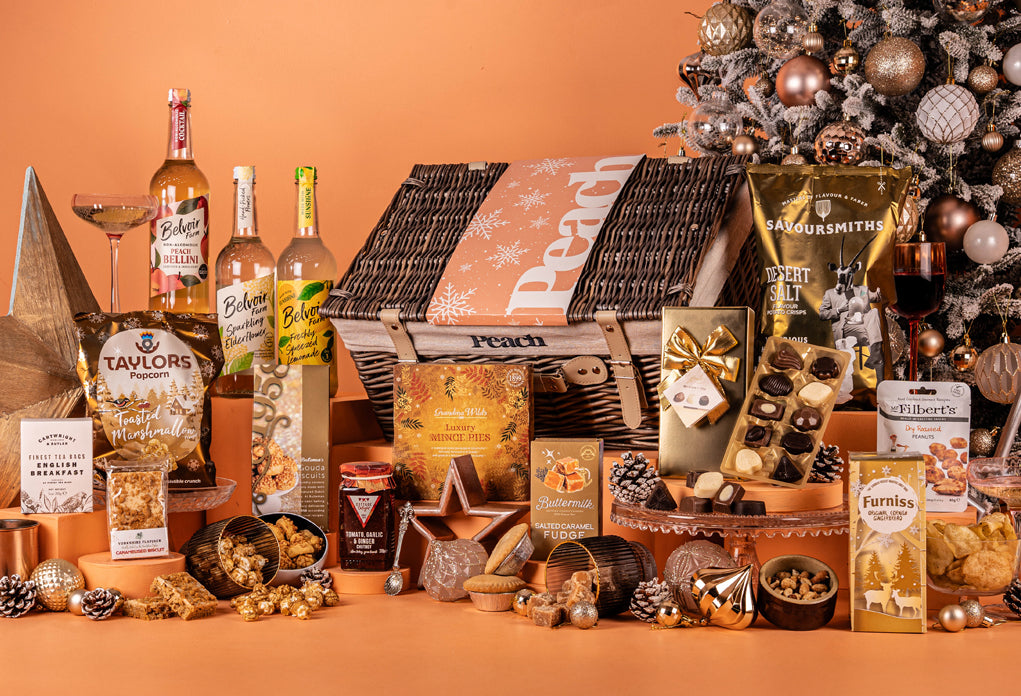The Christmas Feast Personalised Hamper with Alcohol-Free Trio