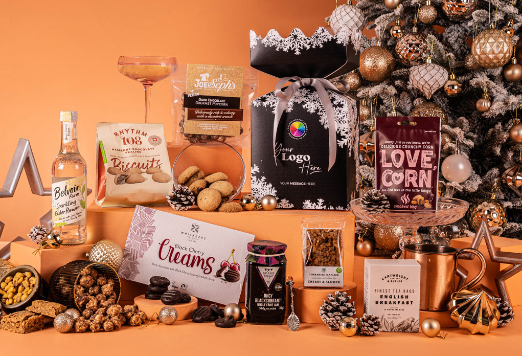 The Vegan &amp; Gluten Winter Wonders Christmas Hamper with Branding