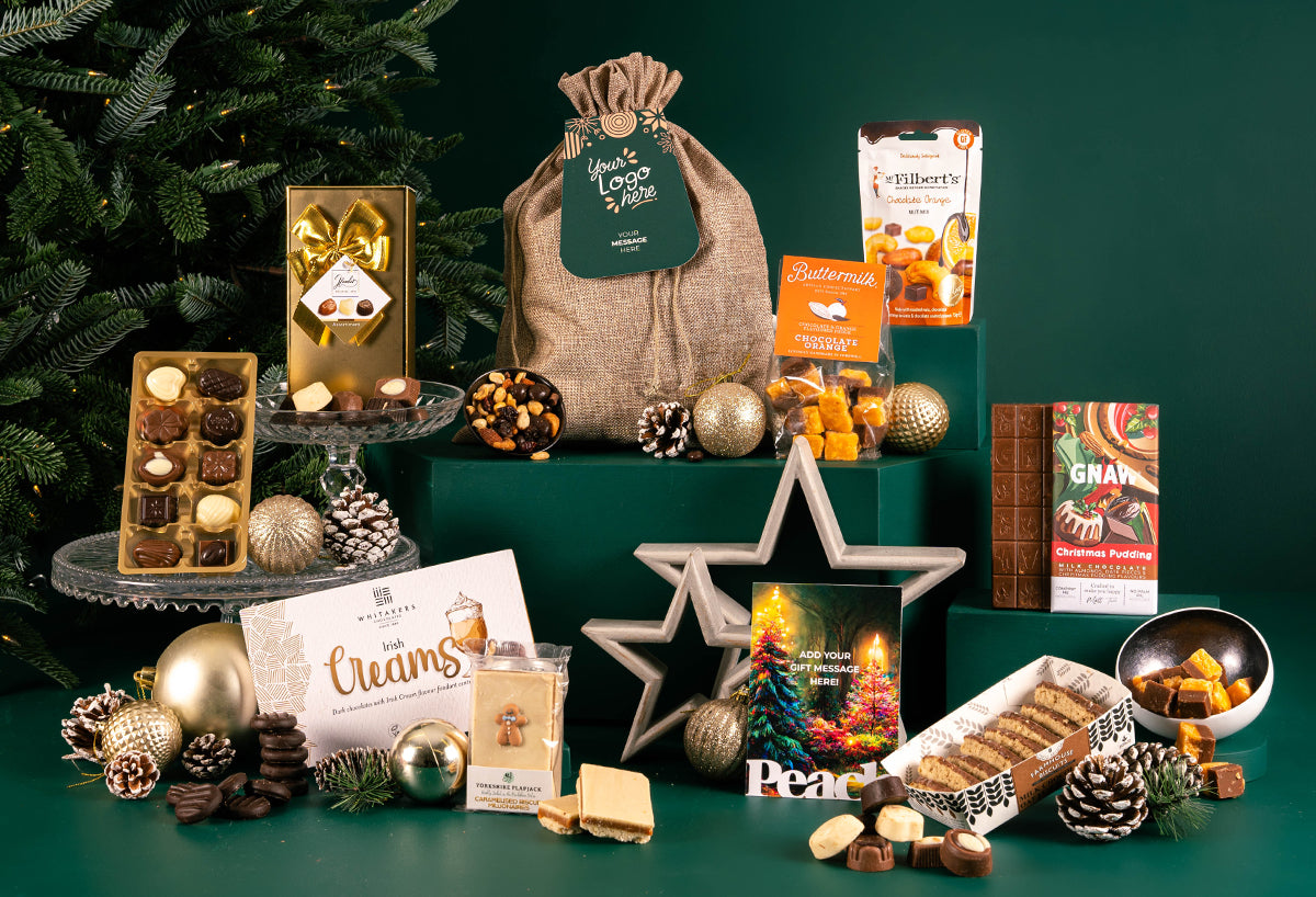 The Chocoholics Christmas Sack with Bespoke Branding