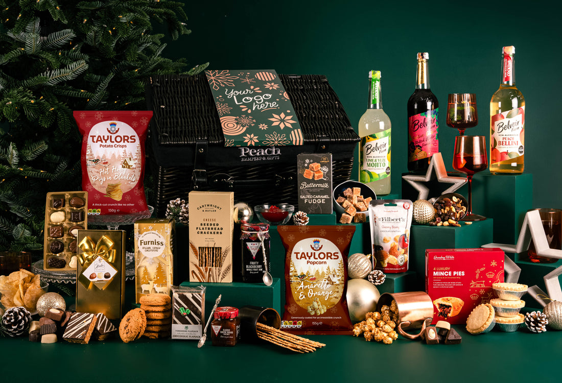 The Christmas Feast Hamper with Alcohol-Free Trio &amp; Bespoke Branding