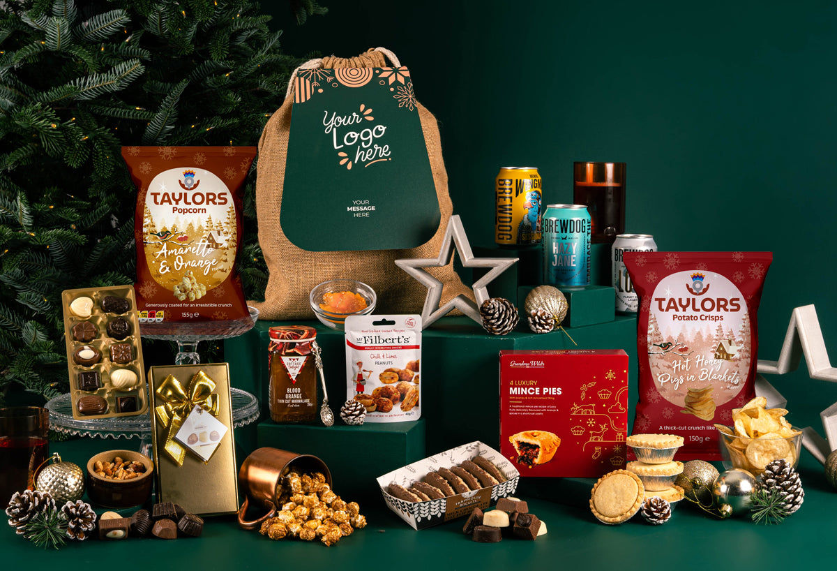 The Taste Of Christmas Hamper with Bespoke Branding